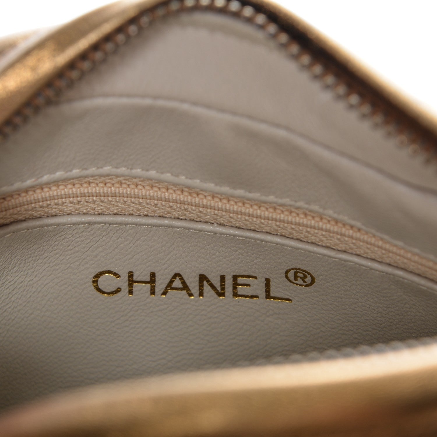 Chanel Metallic Lambskin Quilted Tassel Camera Case Bronze 6 of 8