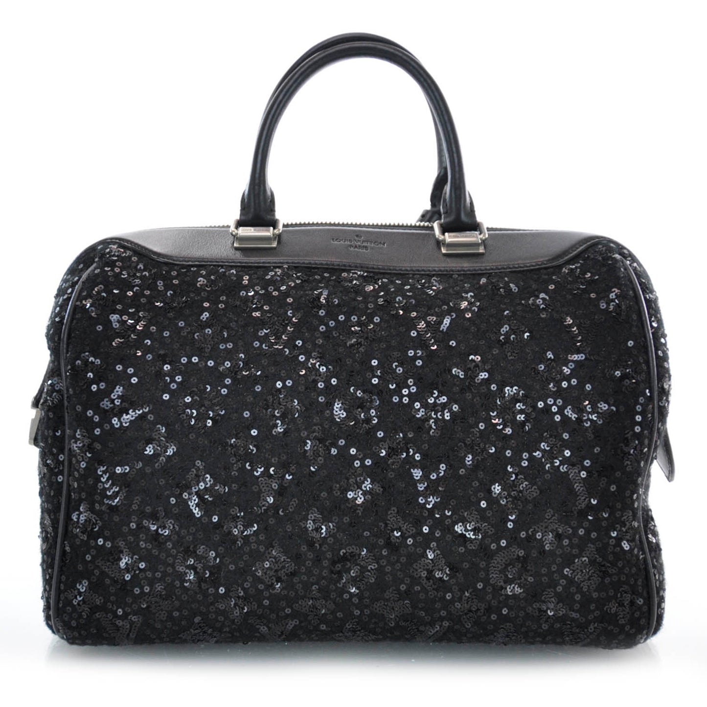 Sequin Monogram Sunshine Express Speedy Black