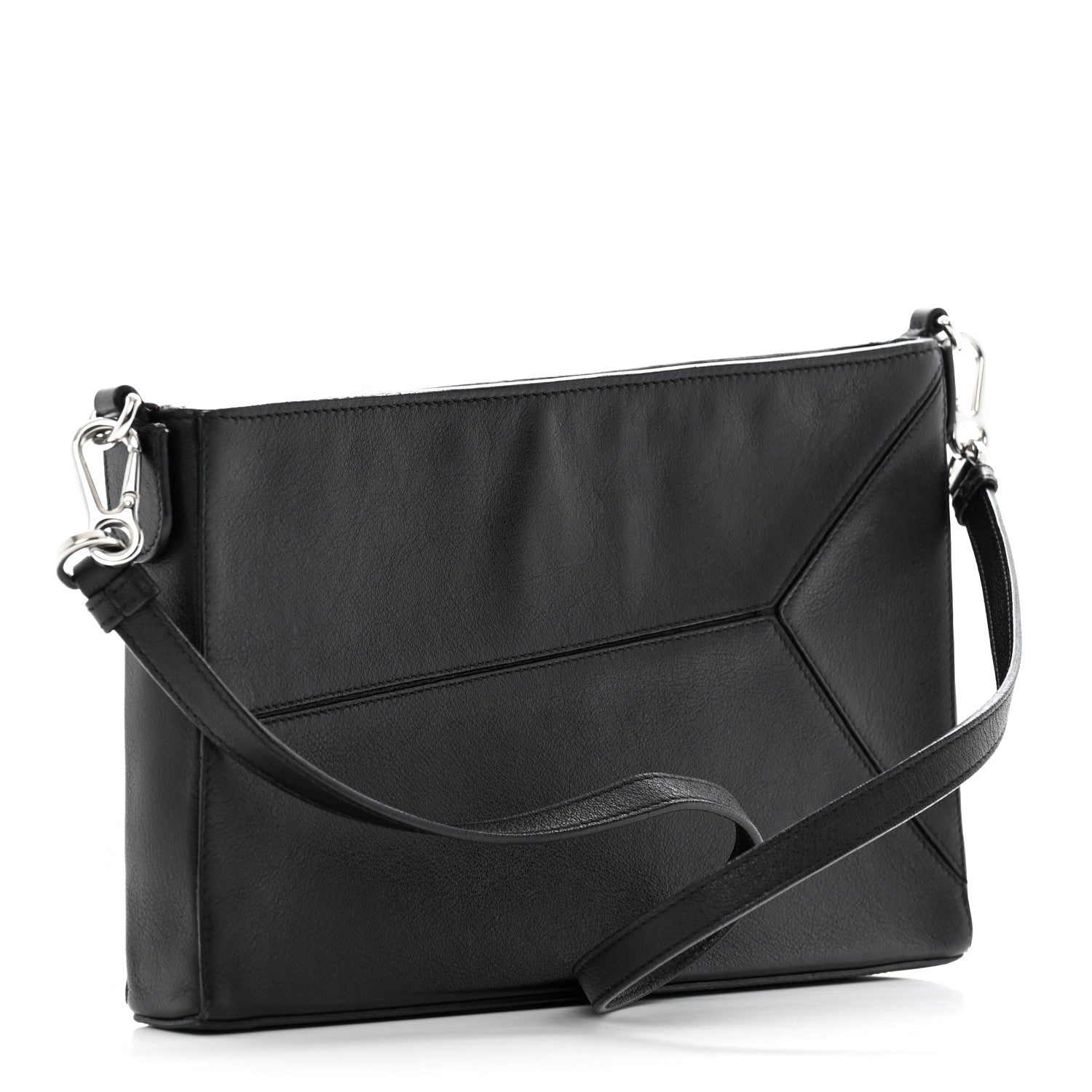 Loewe Calfskin Puzzle Pouch Black 3 of 11