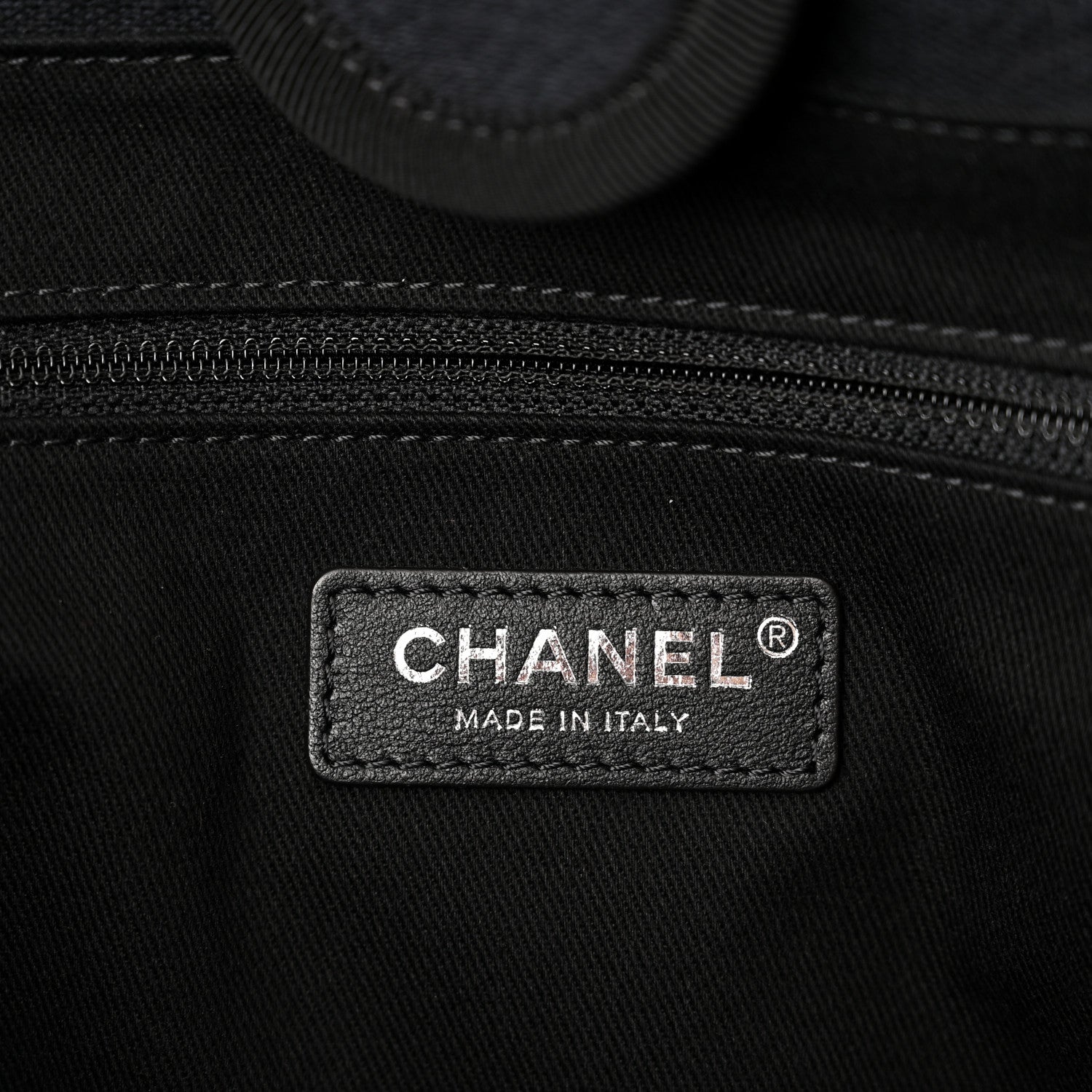 Chanel Canvas Small Deauville Tote Black 7 of 11