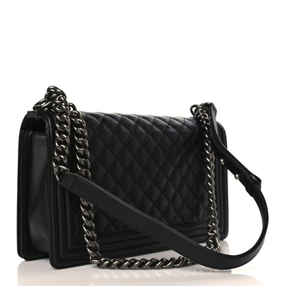 Chanel Caviar Quilted New Medium Boy Flap Black 3 of 9