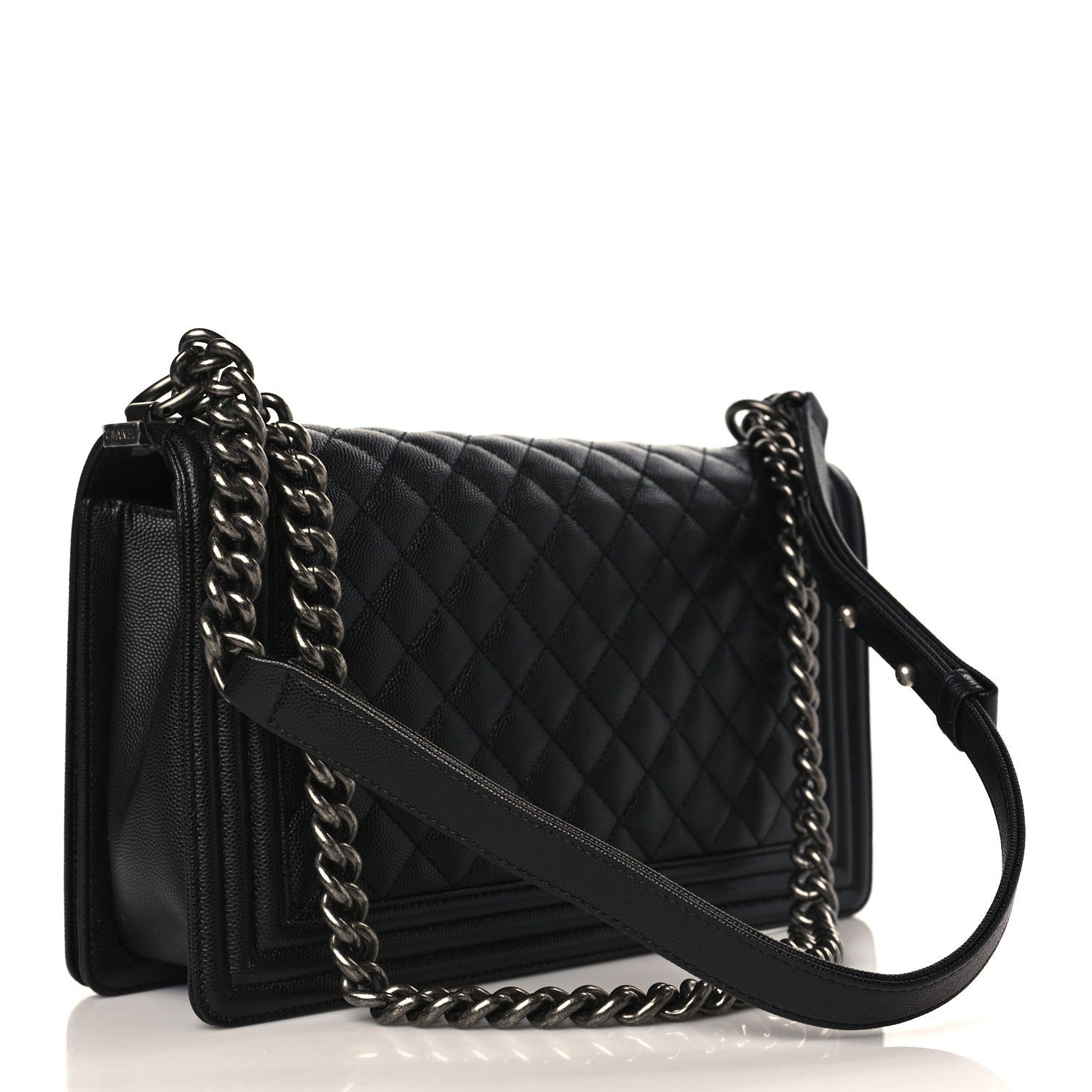 Chanel Caviar Quilted New Medium Boy Flap Black 3 of 9