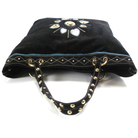 Gucci Suede Irina Tote Black 5 of 9