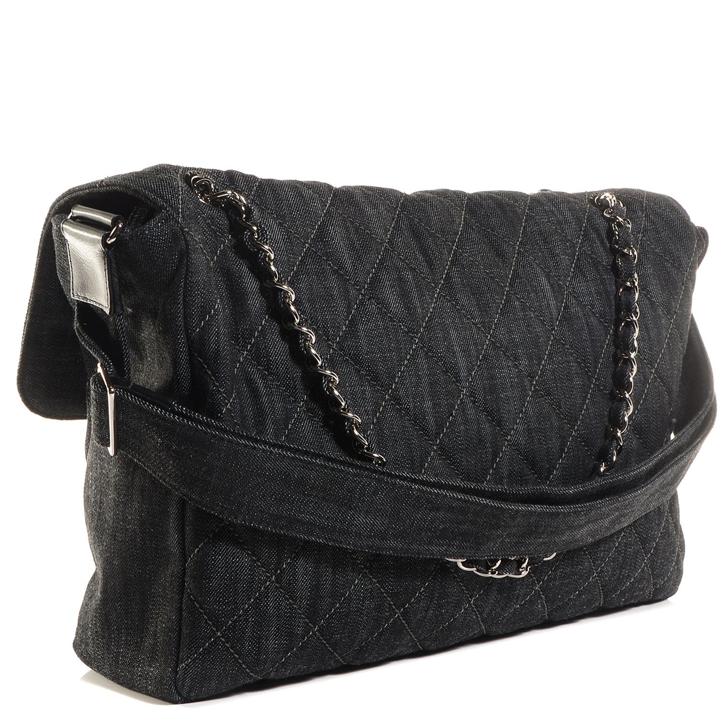 Denim Quilted Stretch Spirit Messenger Bag