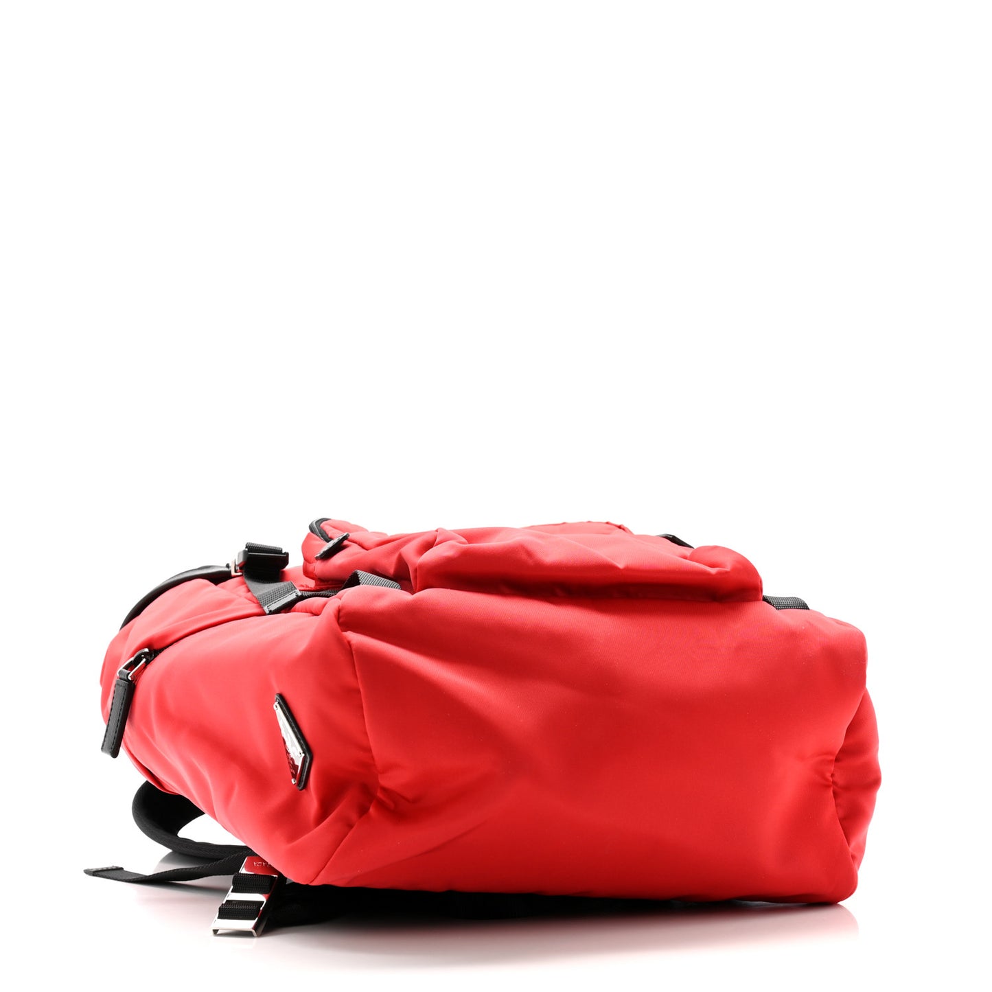 Tessuto Nylon Montagna Double Buckle Backpack Red Black