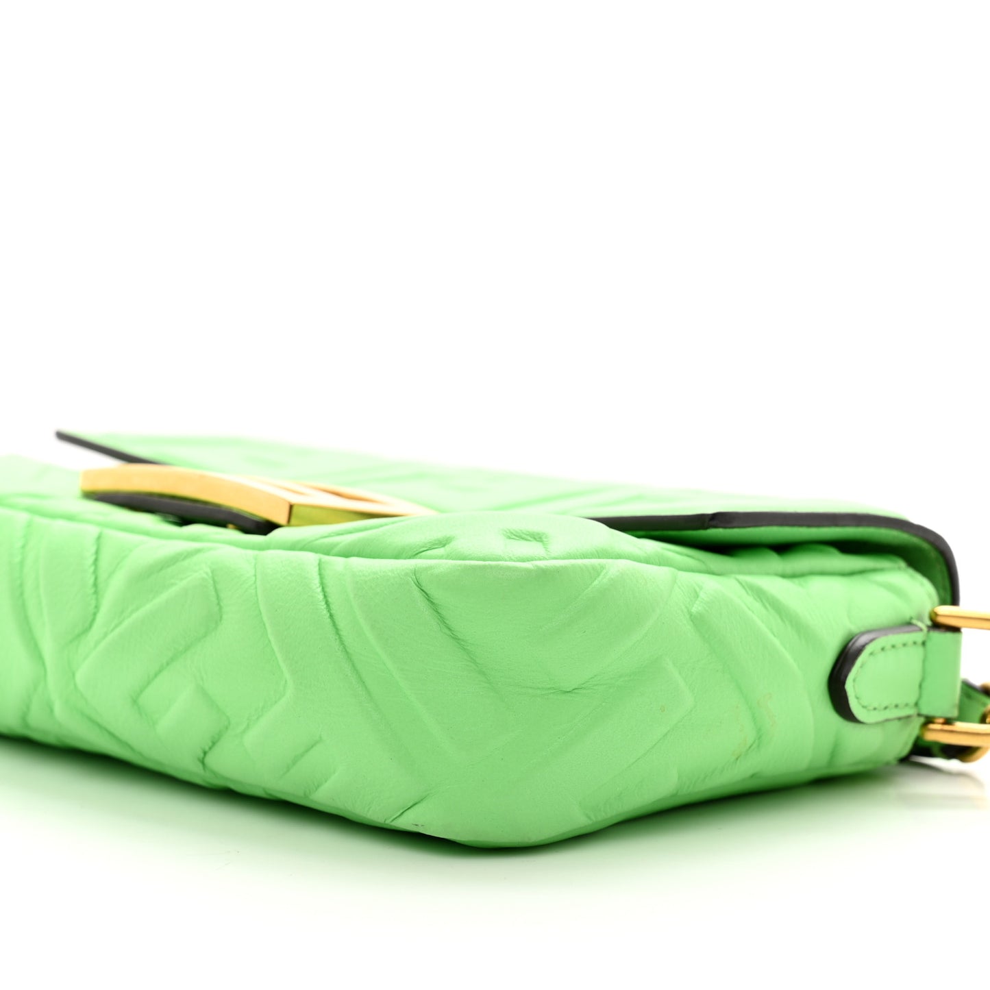 Nappa FF 1974 Embossed Mini Baguette Edamame