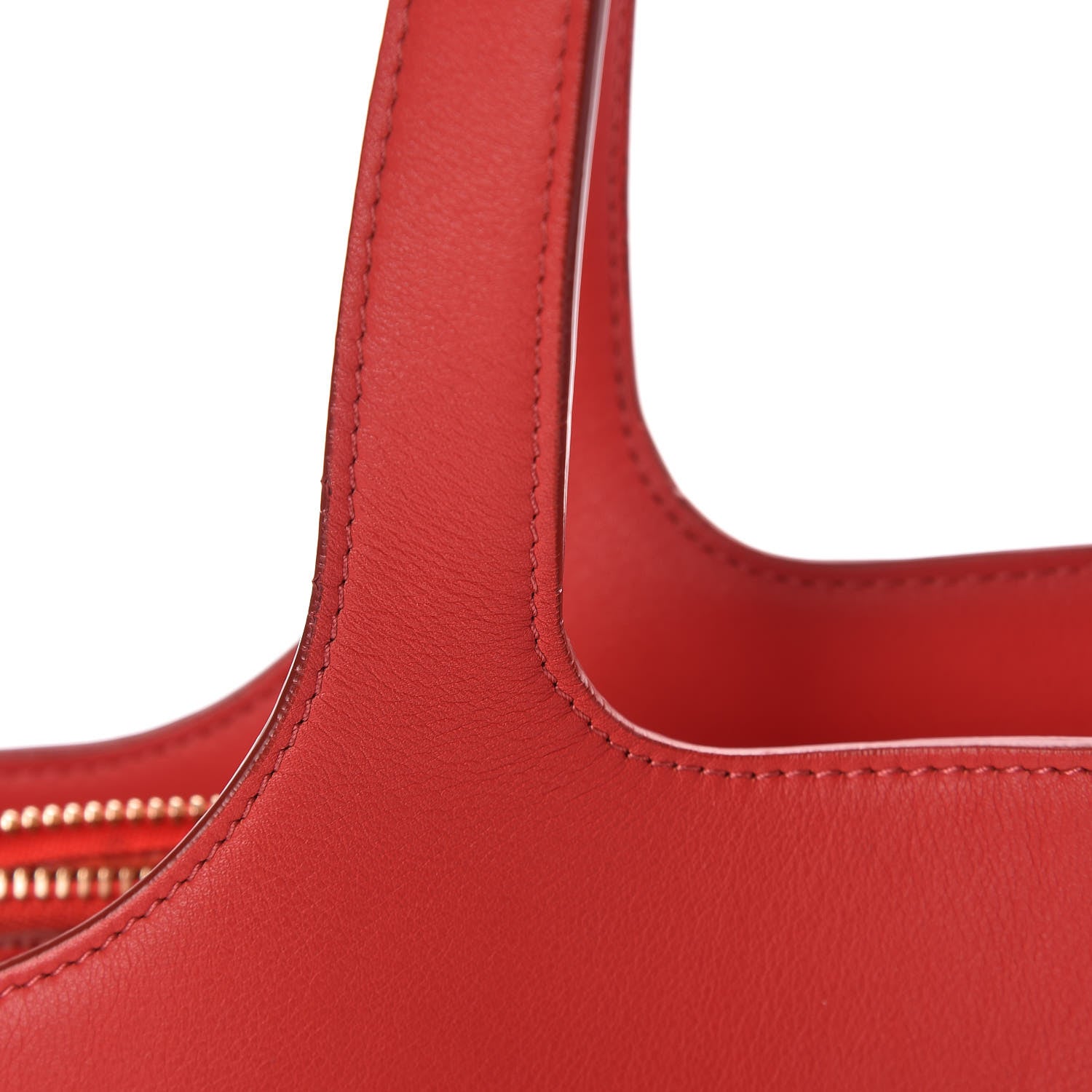 Celine Supple Natural Medium Tri-Fold Bag Scarlet 12 of 13