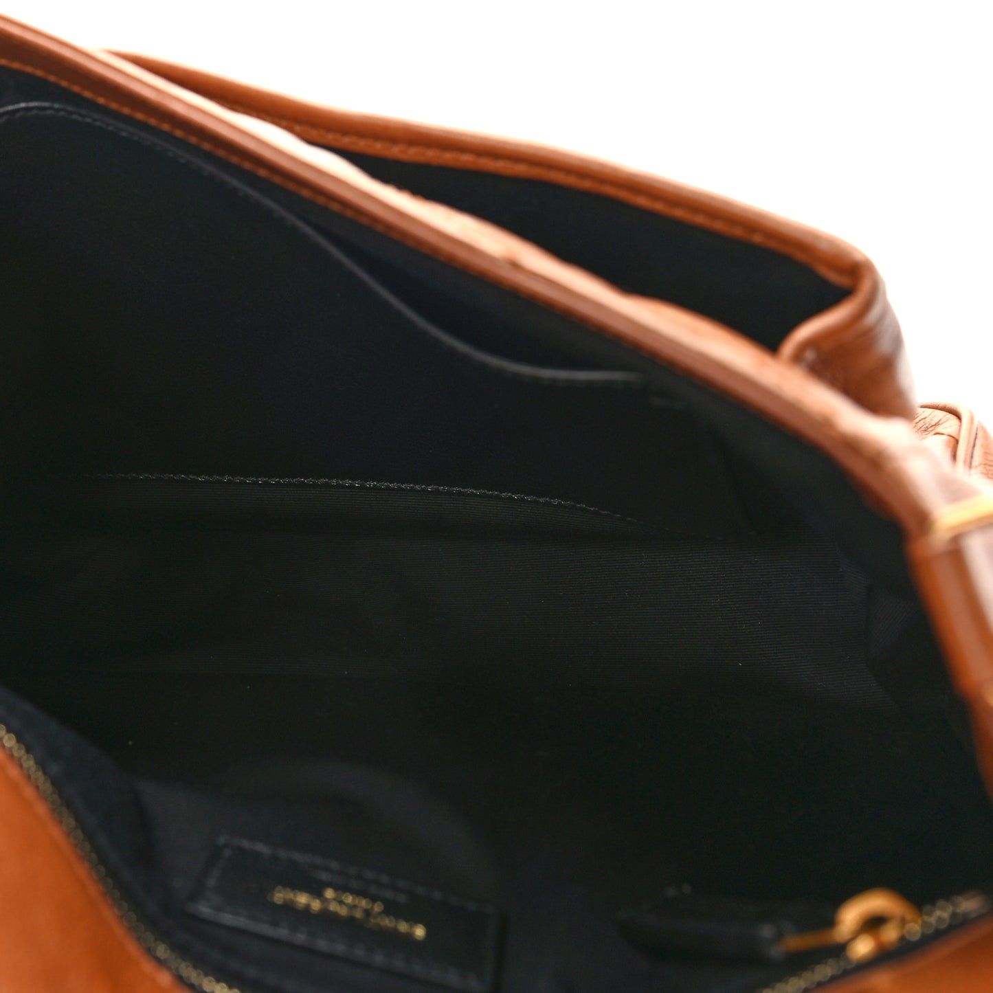 Crinkled Calfskin Matelasse Monogram Medium Niki Chain Satchel Caramel