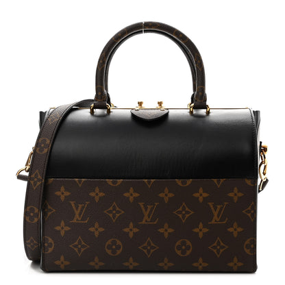 Louis Vuitton Calfskin Monogram Speedy Doctor 25 Black 1 of 14