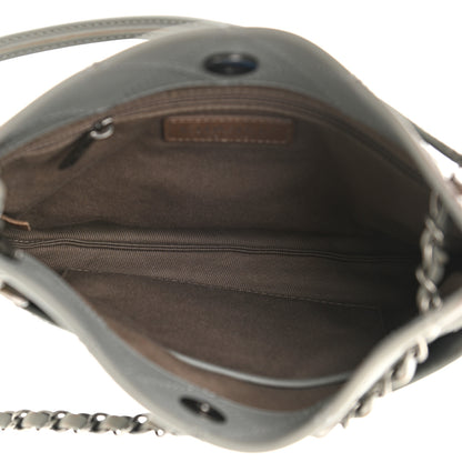 Chanel Calfskin Wild Stitch Small Shopping Tote Grey 5 of 11