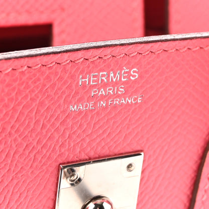 Hermes Epsom Birkin Sellier 25 Rose Azalee 6 of 10