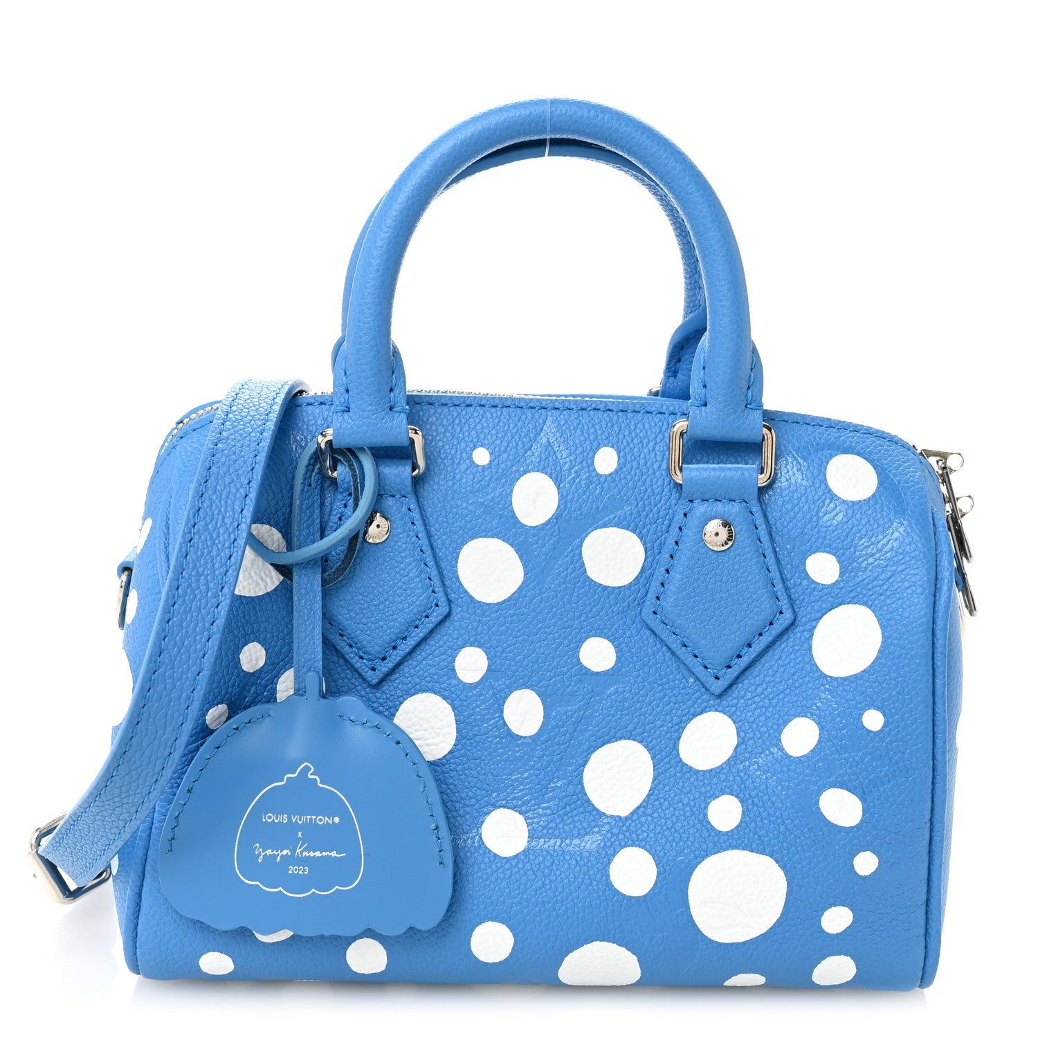 Louis Vuitton LV X YK Empreinte Speedy Bandouliere 20 Blue White 1 of 10