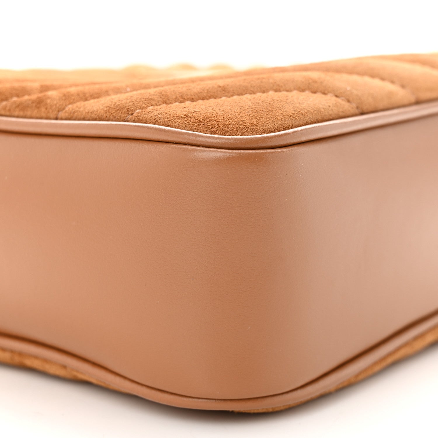Saint Laurent Suede Matelasse Monogram Lou Camera Bag Cinnamon 9 of 10