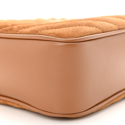 Saint Laurent Suede Matelasse Monogram Lou Camera Bag Cinnamon 9 of 10