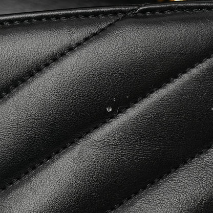 Saint Laurent Calfskin Y Quilted Monogram Small Loulou Chain Satchel Black 12 of 18