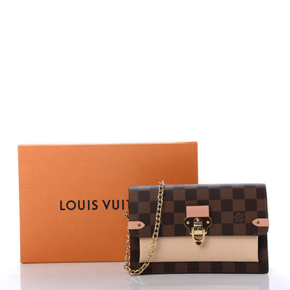 Louis Vuitton Damier Ebene Vavin Chain Wallet Creme 11 of 11
