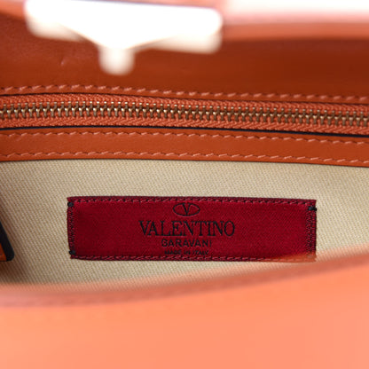 Valentino Garavani Vitello Small Glam Lock Rockstud Flap Orange 8 of 9
