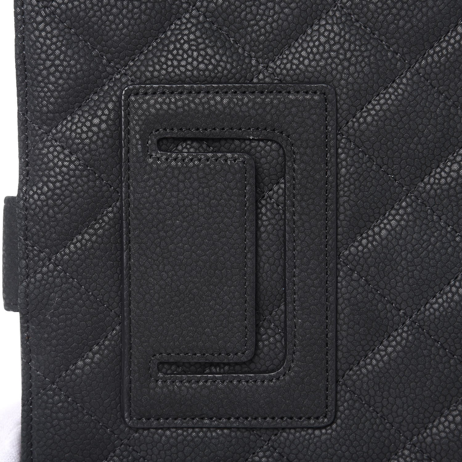 Chanel Iridescent Caviar Quilted Crossbody iPad Holder Black 9 of 11