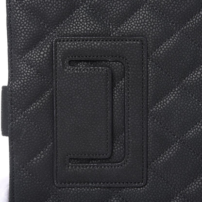 Chanel Iridescent Caviar Quilted Crossbody iPad Holder Black 9 of 11