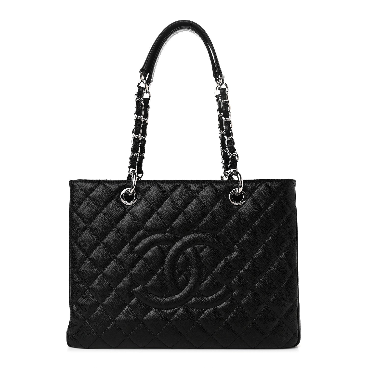 Chanel Caviar Quilted Grand Shopping Tote GST Black 1 of 9