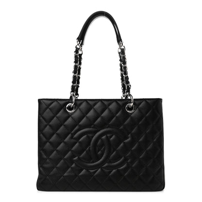 Chanel Caviar Quilted Grand Shopping Tote GST Black 1 of 9