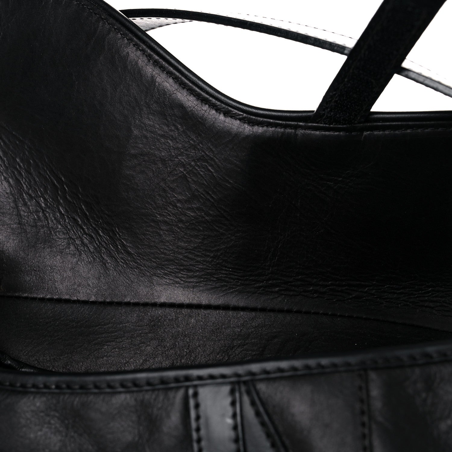 Christian Dior Calfskin Saddle Bag Black 11 of 24