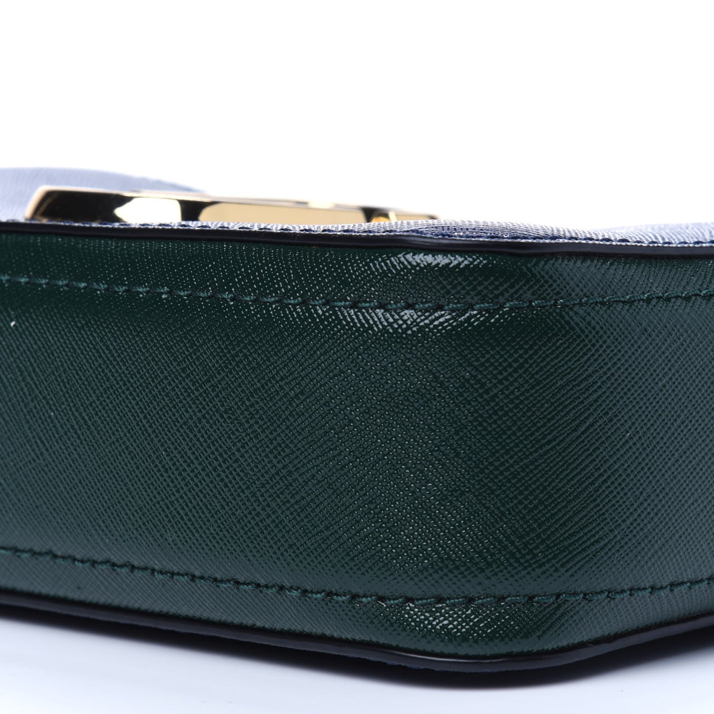 Saffiano Small Snapshot Camera Bag Blue Sea