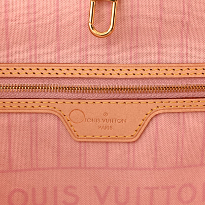 Louis Vuitton Damier Azur Neo Neverfull MM Rose Ballerine 6 of 9