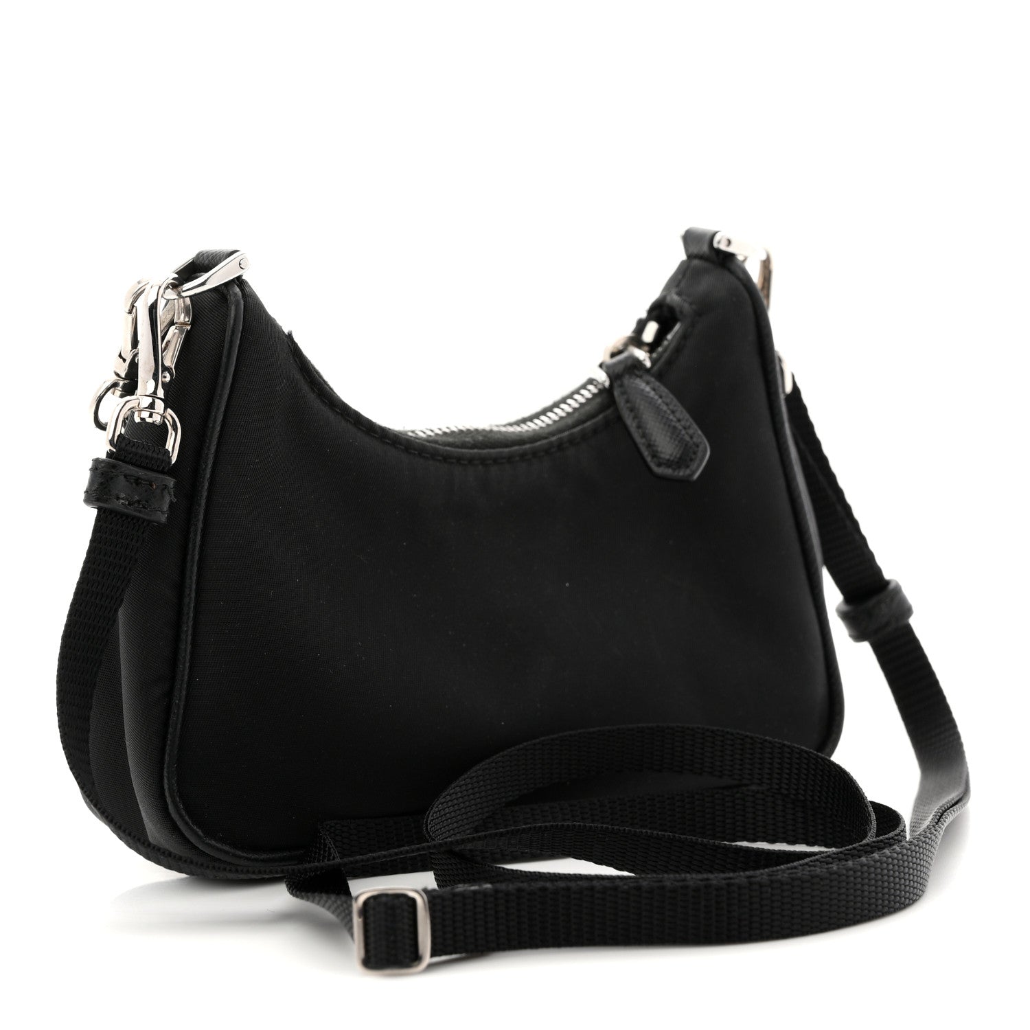 Prada Tessuto Nylon Mini Re-Edition 2000 Shoulder Bag Black