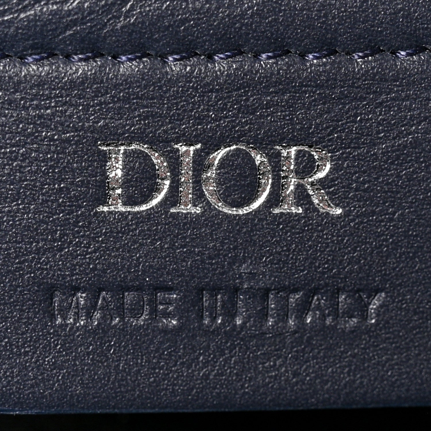 Christian Dior Coated Canvas CD Diamond Lingot 50 Bag Navy 5 of 9
