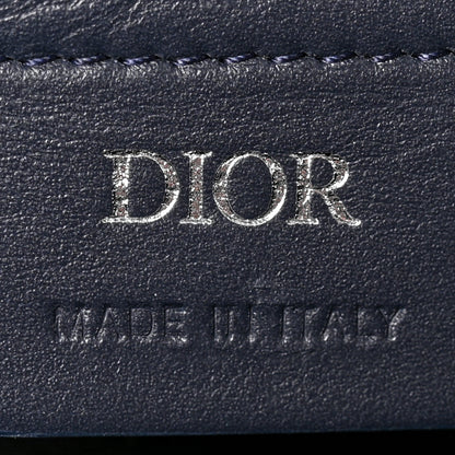Christian Dior Coated Canvas CD Diamond Lingot 50 Bag Navy 5 of 9