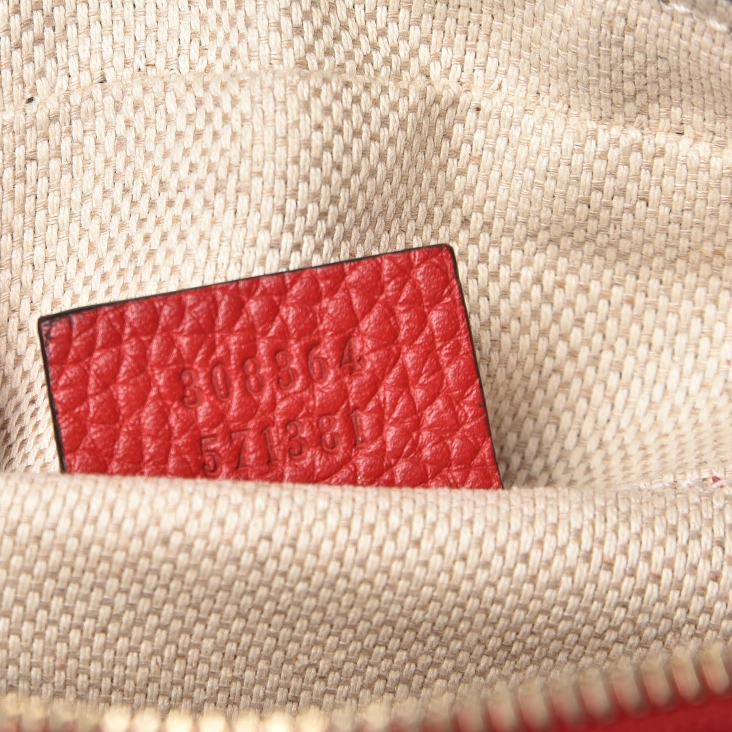 Gucci Pebbled Calfskin Small Soho Disco Bag Tabasco Red 7 of 10