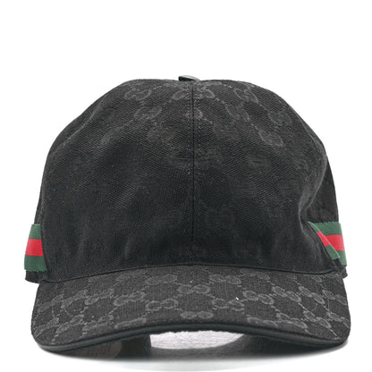 Gucci Monogram Web Baseball Hat XL Black 2 of 9