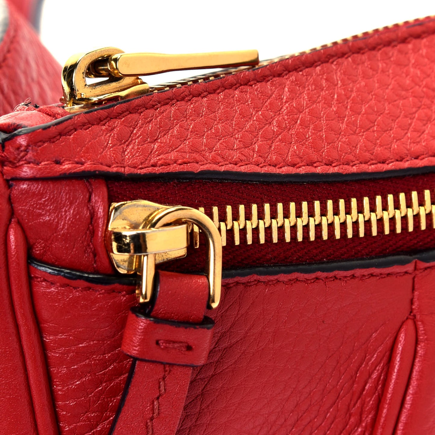 Vitello Daino Small Belt Bag Rosso