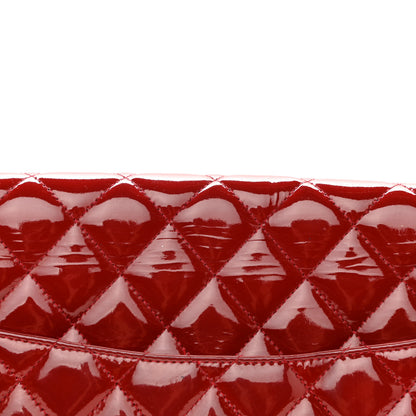 Chanel Patent Quilted Maxi Double Flap Red 15 of 16