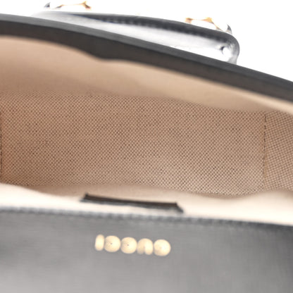 Gucci Azalea Calfskin Web Mini Horsebit 1955 Shoulder Bag Black 5 of 11