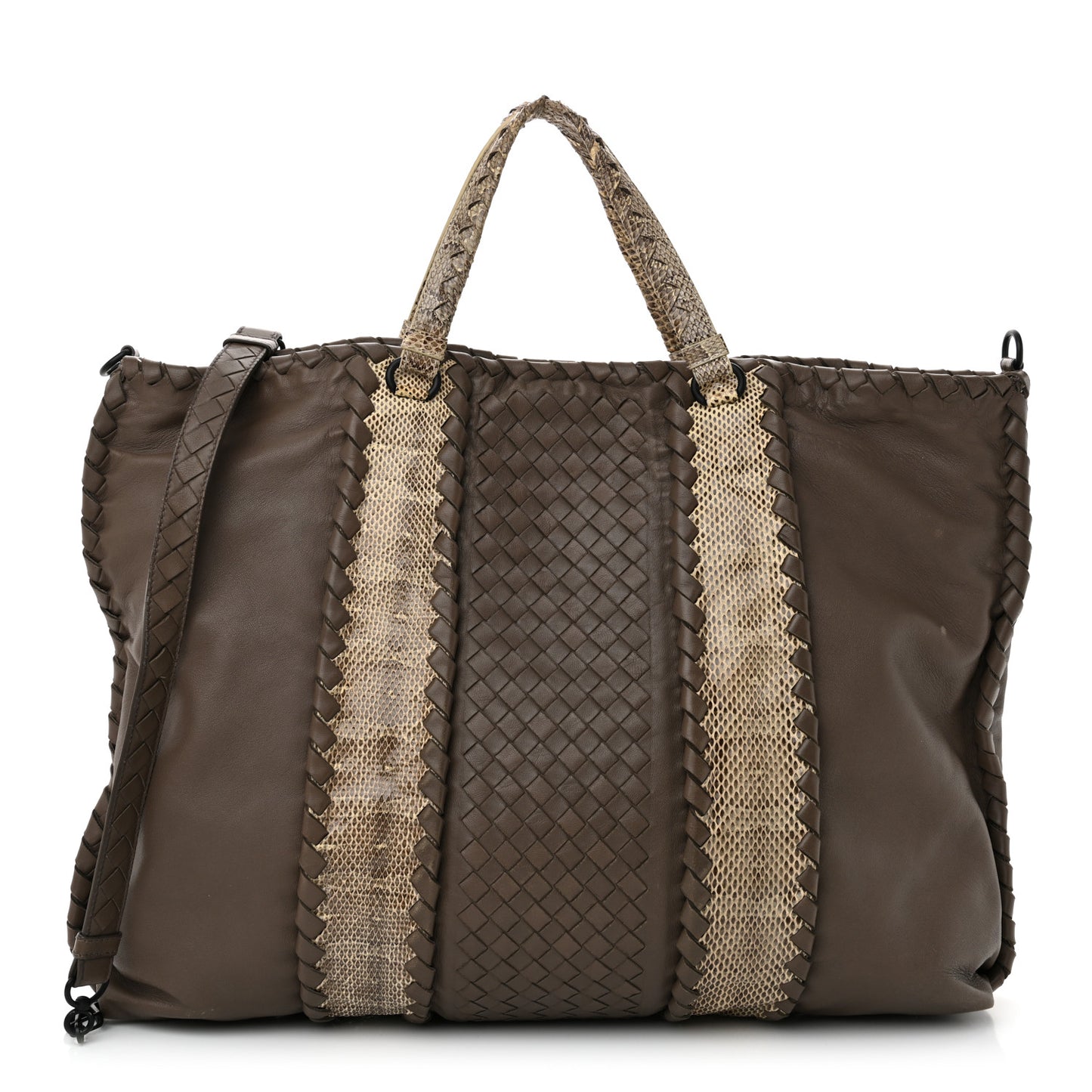Nappa Intrecciato Ayers Tote Grey
