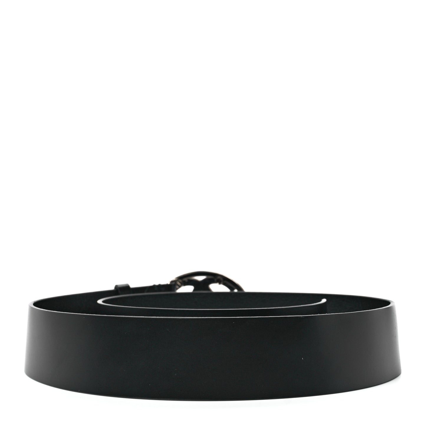 Calfskin Enamel CC Belt 95 38 Black