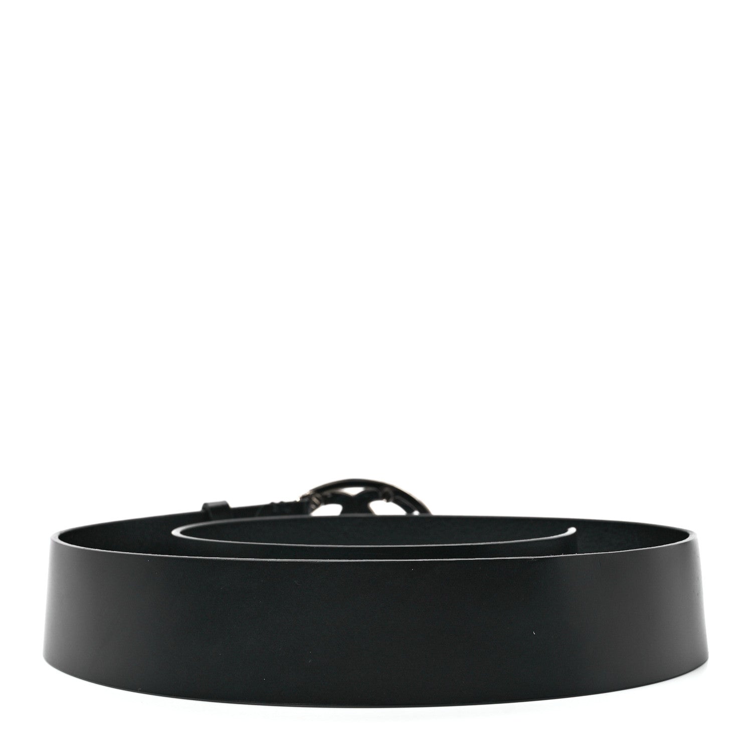 Chanel Calfskin Enamel CC Belt 95 38 Black 2 of 5