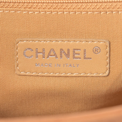 Chanel Washed Lambskin Quilted Large Chain Around Messenger Dark Beige 6 of 11