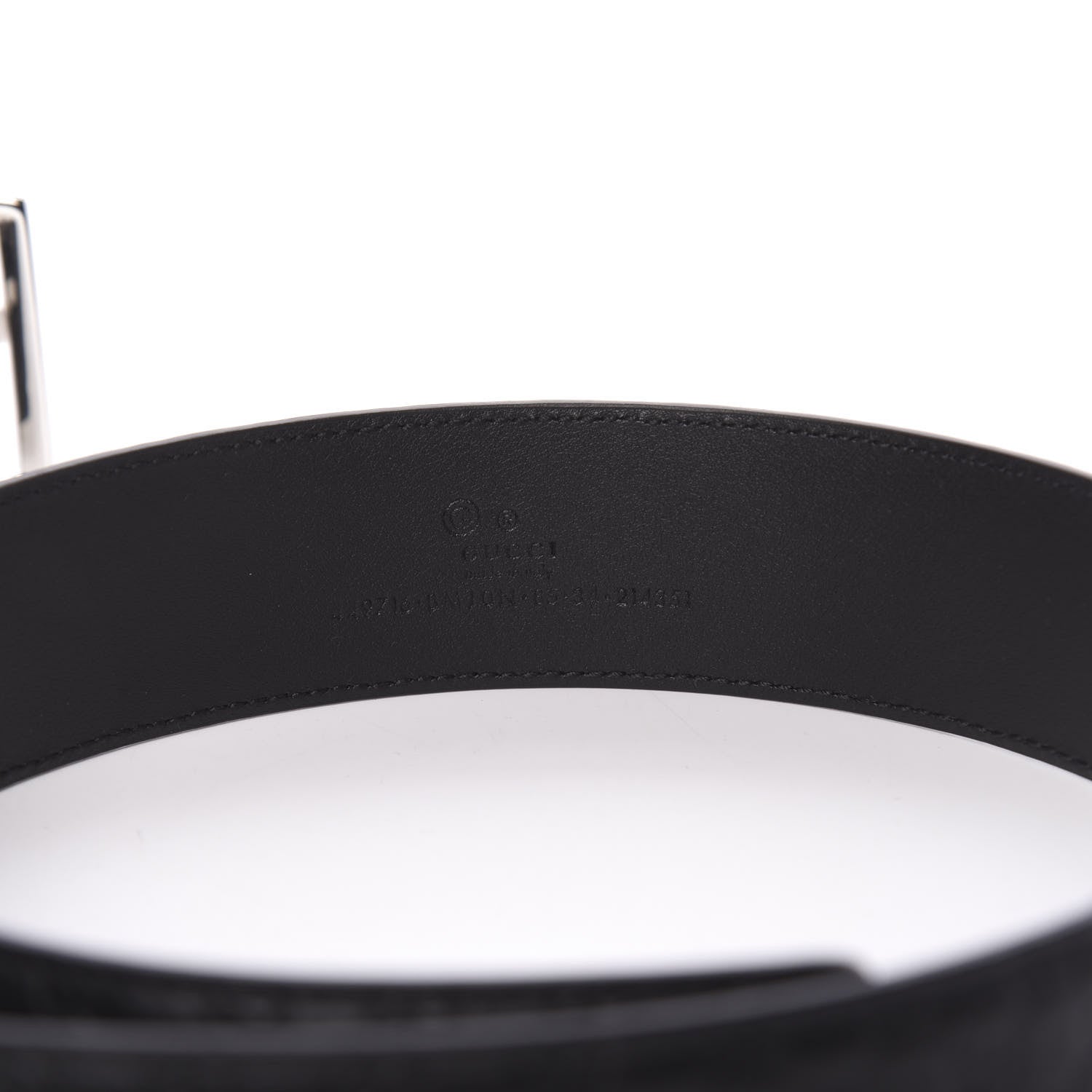 Gucci Soft Microguccissima 40mm Belt 85 34 Black 4 of 6