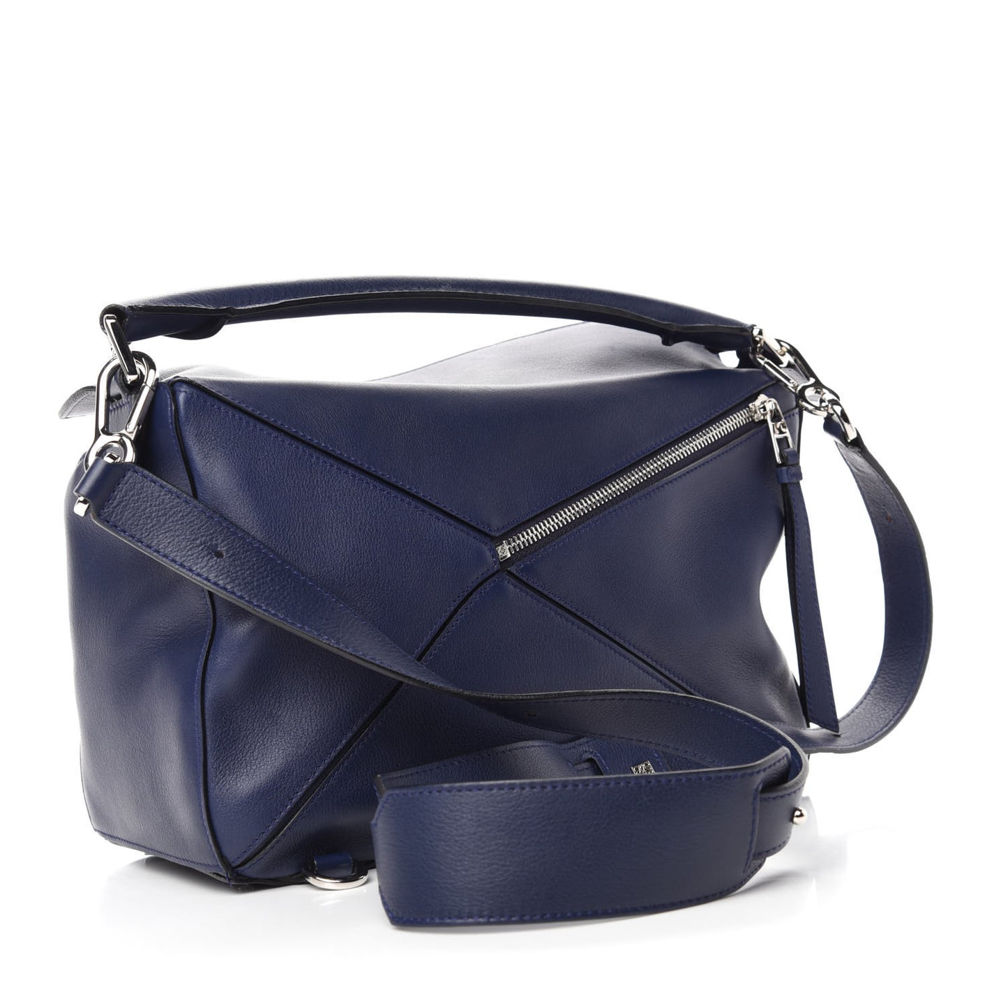 Calfskin Medium Puzzle Bag Marine