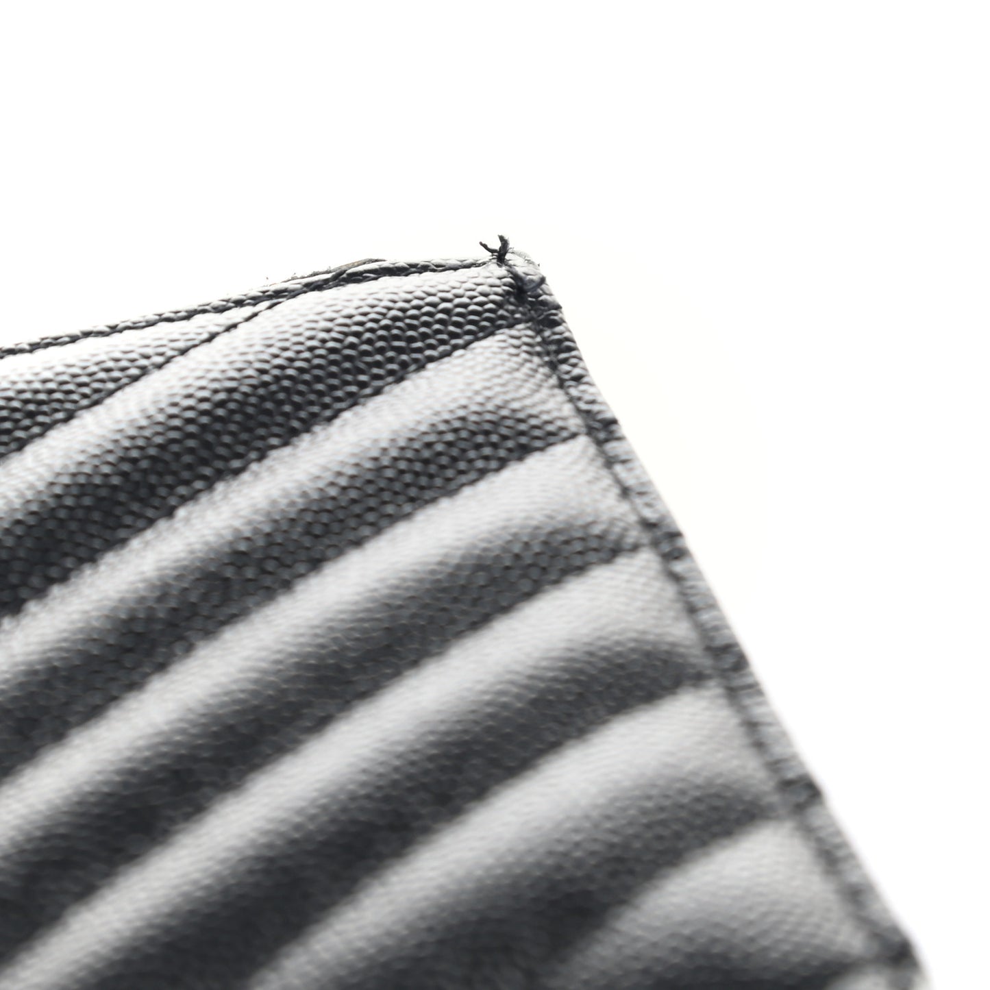 Grain De Poudre Chevron Monogram Bill Pouch Black