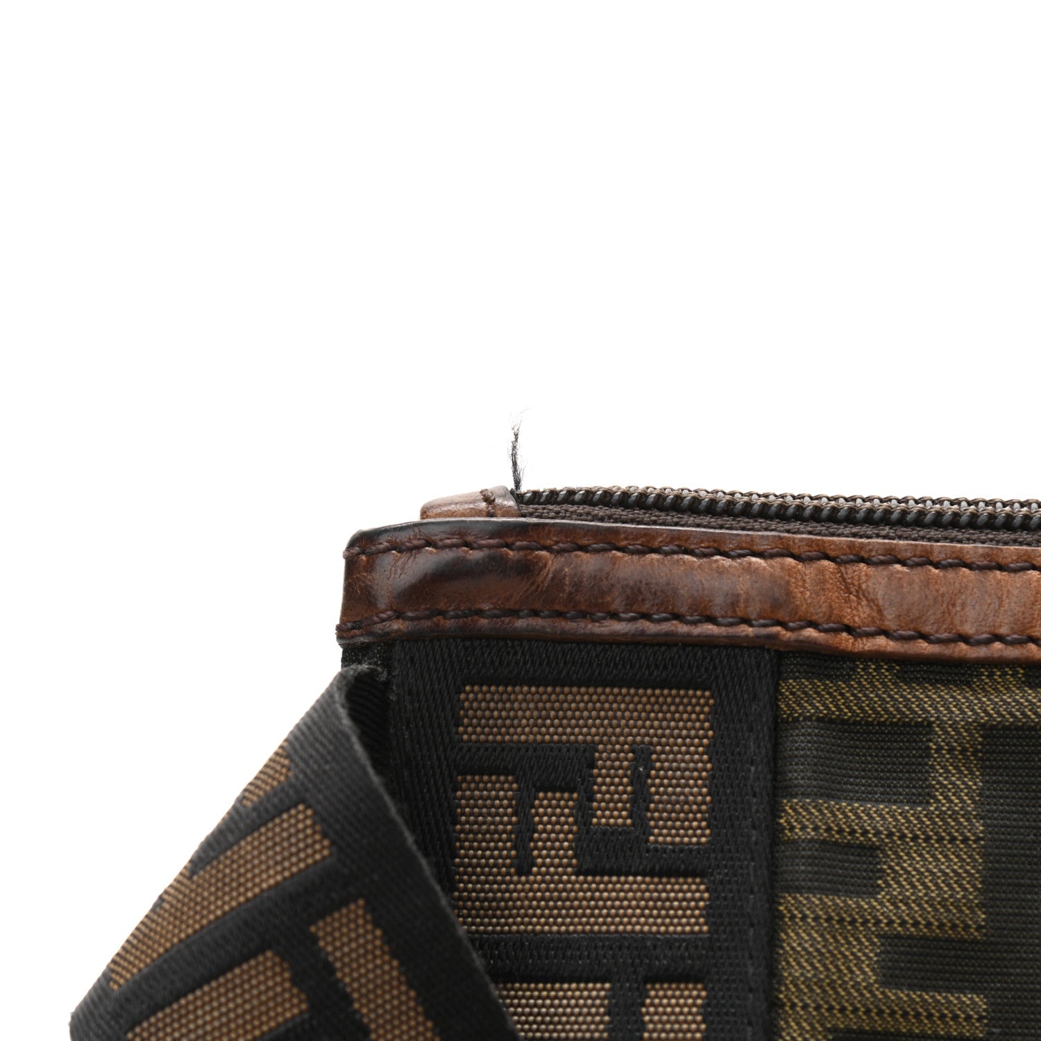 Fendi Zucca Vitello Patchwork Belt Bag Tobacco Sabbia 11 of 12