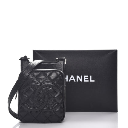 Chanel Caviar Quilted Camera Shoulder Bag Black 12 of 12