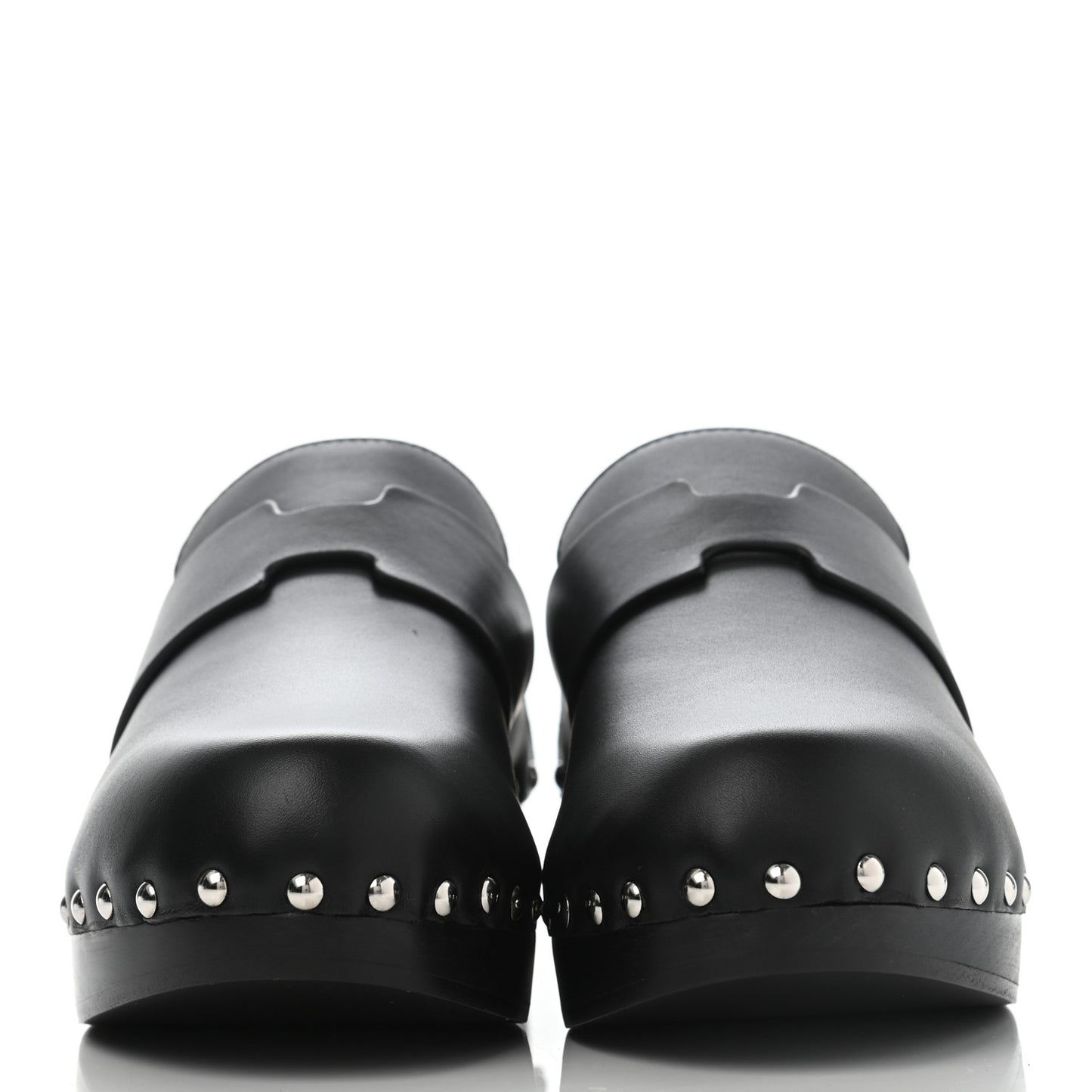 Calfskin Calya Mules 37 Black