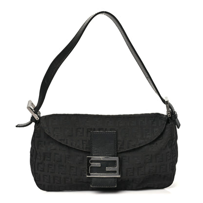 Fendi Nylon Zucca Baguette Black 1 of 11