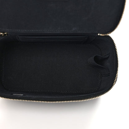 Chanel Lambskin Quilted Small Top Handle Vanity Case With Chain Black 5 of 10