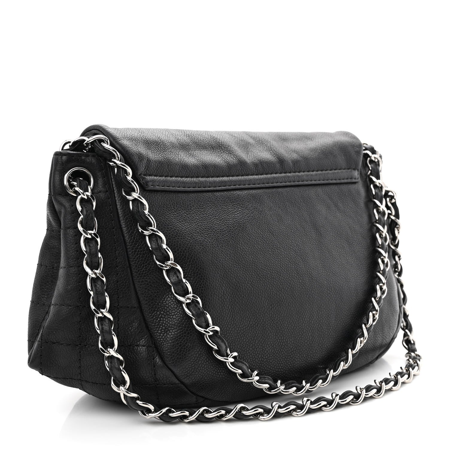 Chanel Caviar Half Moon Large Flap Black 3 of 10