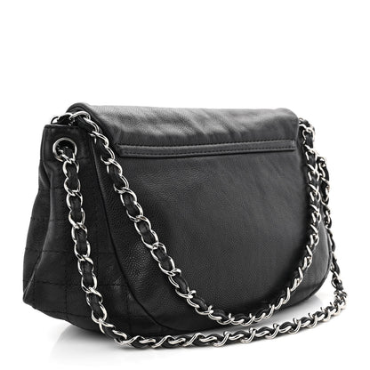Chanel Caviar Half Moon Large Flap Black 3 of 10